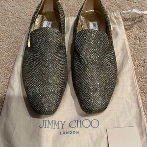 Jimmy Choo Glitter Flats